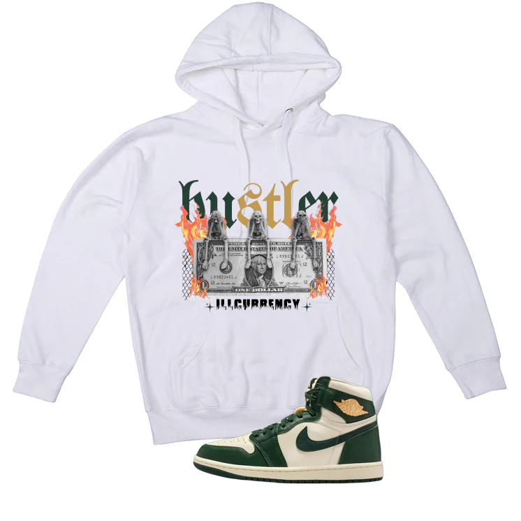 Air Jordan 1 High OG WMNS Fir Matching T-Shirt, Sweatshirts & Hoodies White T-Shirt (See No Evil Hustler)| illcurrency - Image 3