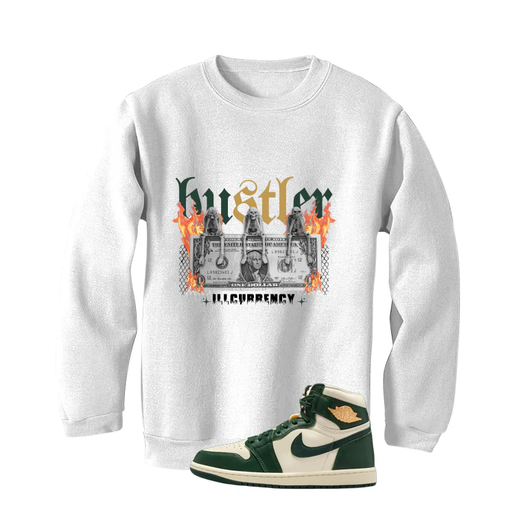 Air Jordan 1 High OG WMNS Fir Matching T-Shirt, Sweatshirts & Hoodies White T-Shirt (See No Evil Hustler)| illcurrency - Image 4