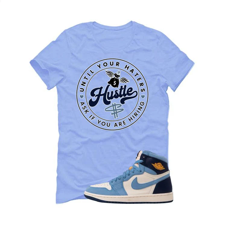 Air Jordan 1 High OG WMNS First in Flight Carolina Blue T-Shirt (Haters Catch Up)| illcurrency - Image 2