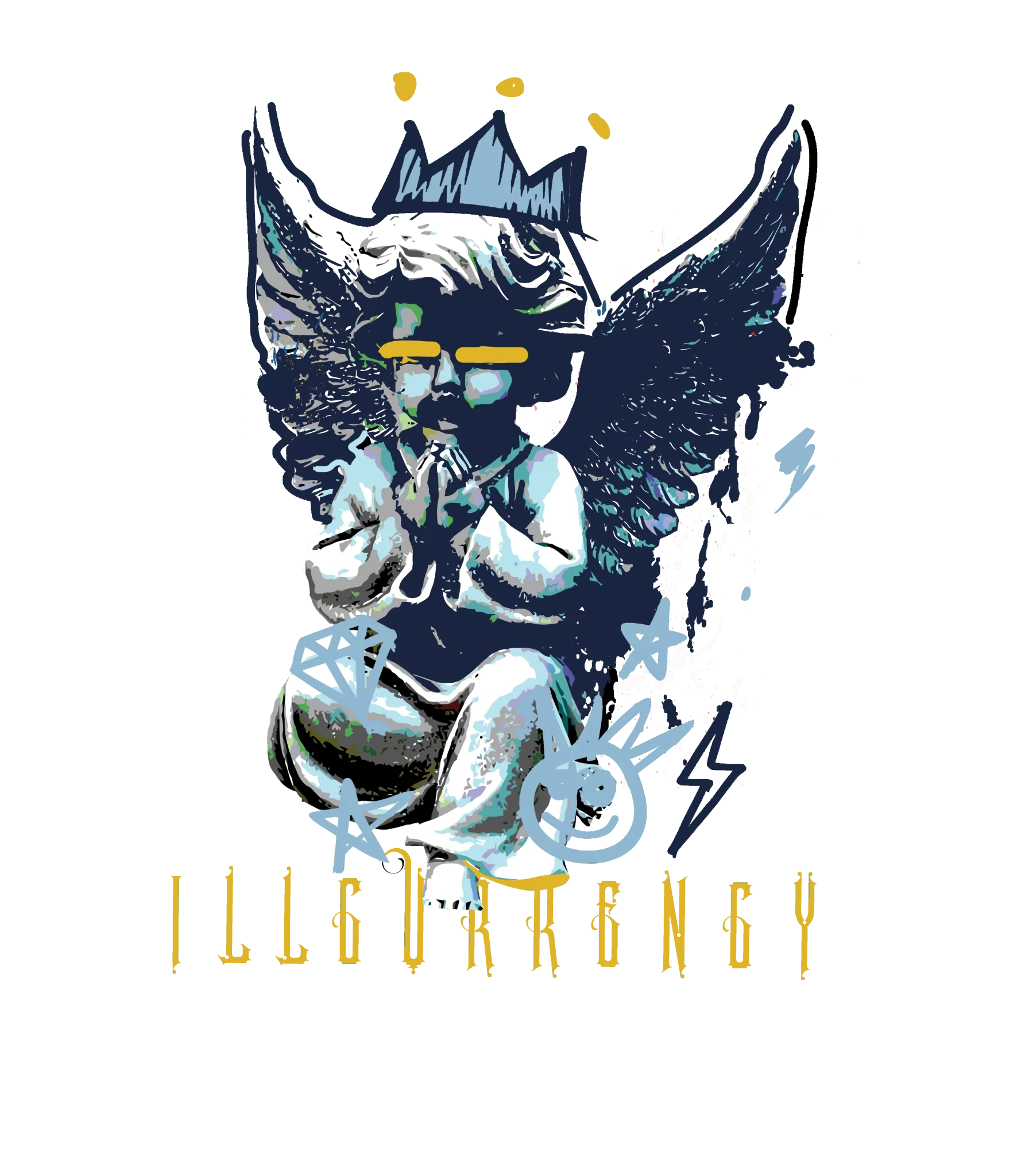 Air Jordan 1 High OG WMNS First in Flight White T-Shirt (Graffiti Angel)| illcurrency