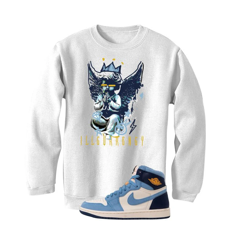 Air Jordan 1 High OG WMNS First in Flight White T-Shirt (Graffiti Angel)| illcurrency - Image 4