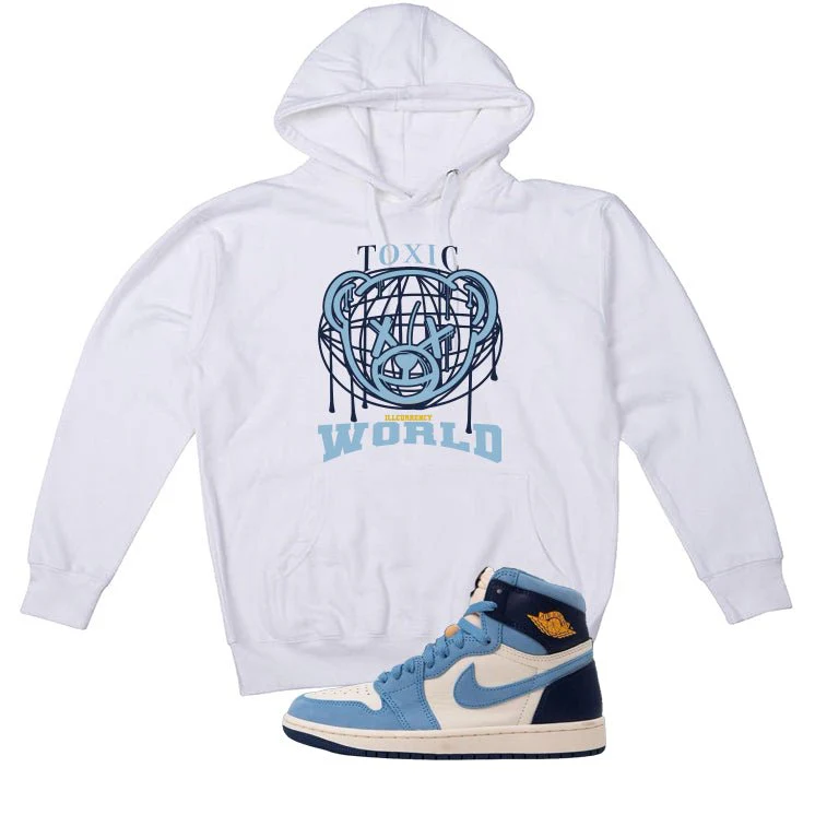 Air Jordan 1 High OG WMNS First in Flight White T-Shirt (Toxic World)| illcurrency - Image 3