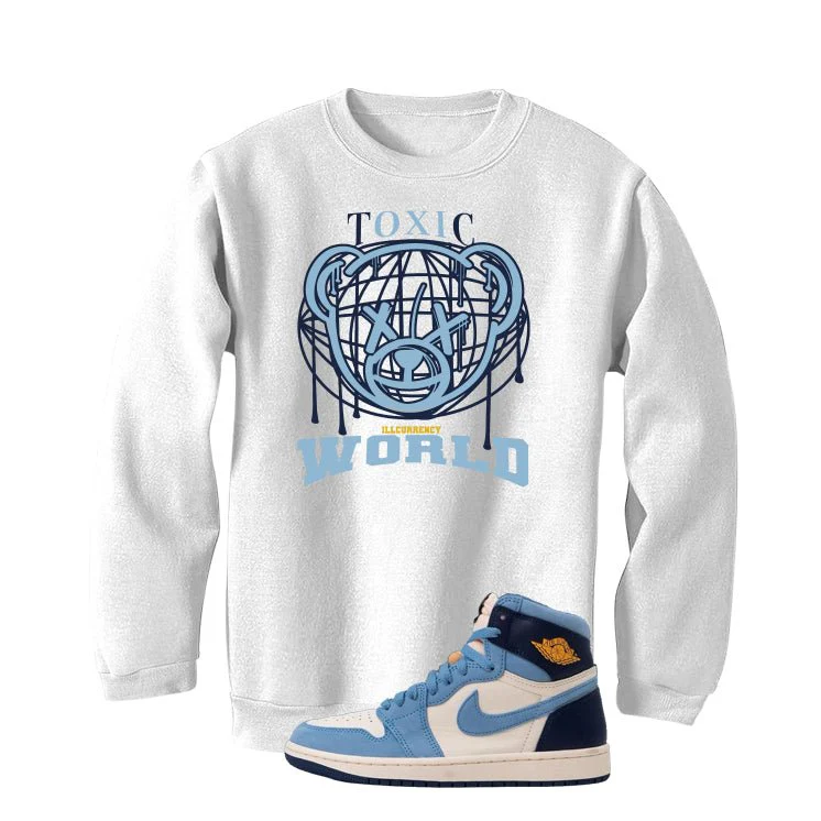 Air Jordan 1 High OG WMNS First in Flight White T-Shirt (Toxic World)| illcurrency - Image 4