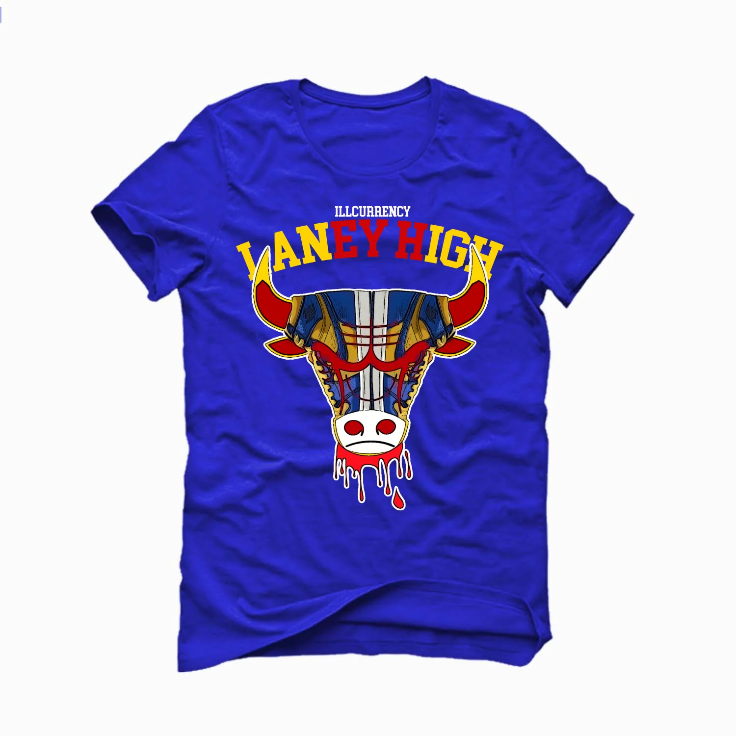 Air Jordan 1 High OG Reverse Laney (WMNS) - Royal Blue T-Shirt (Bulls Laney) - Image 2