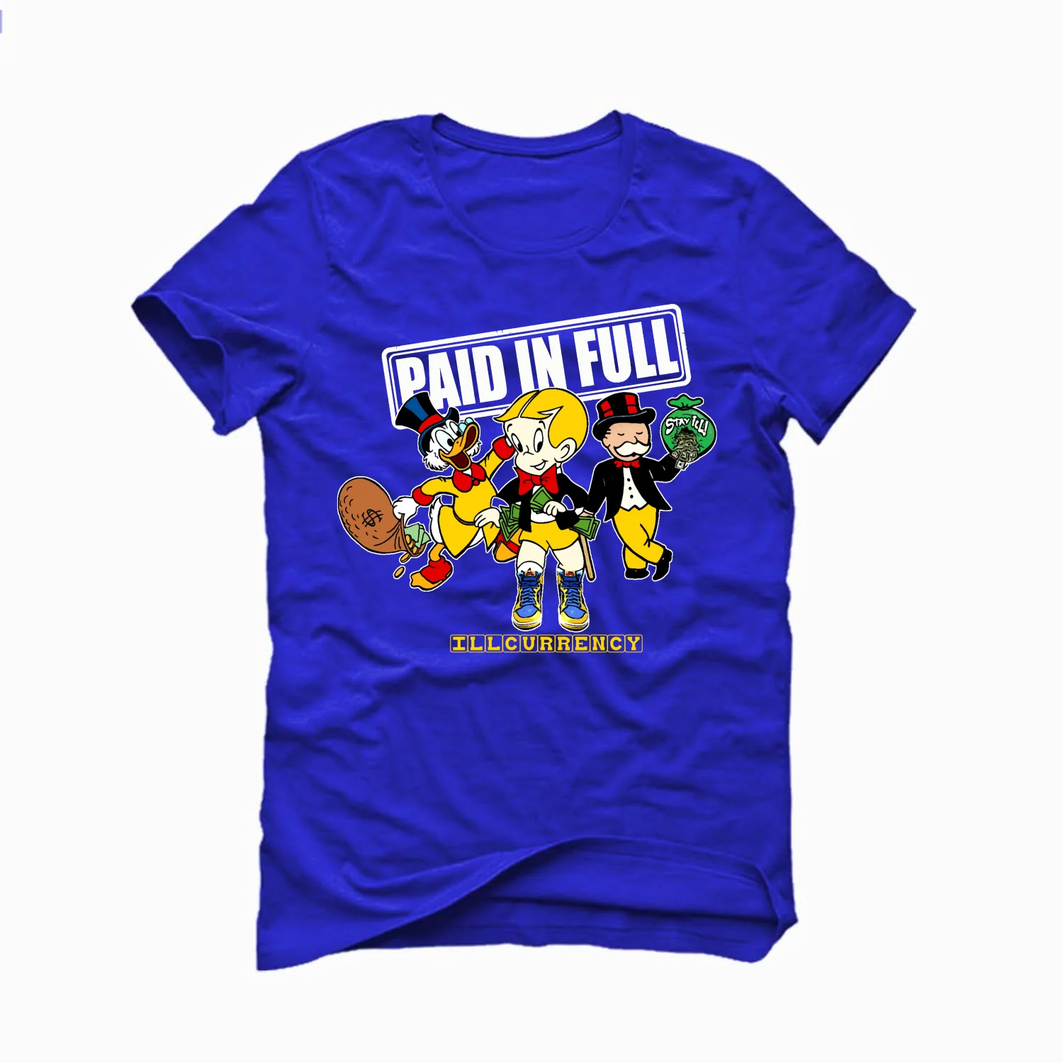 Air Jordan 1 High OG WMNS “Reverse Laney” Royal Blue T-Shirt (Paid in Full) - Image 2