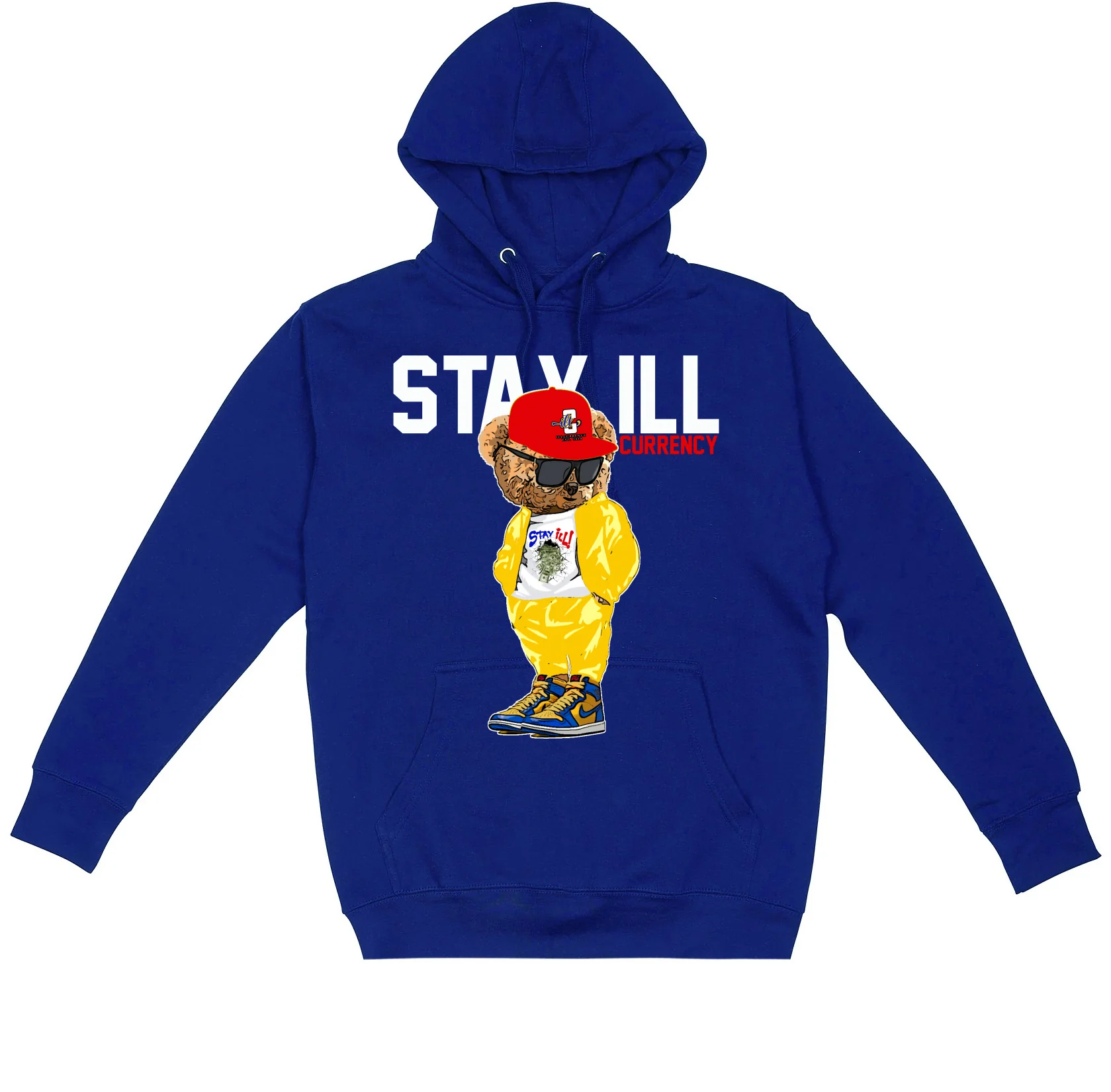 Air Jordan 1 High OG WMNS “Reverse Laney” Royal Blue T-Shirt (Stay ill Bear) - Image 3