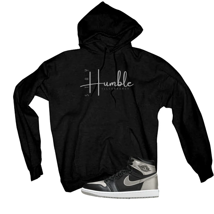 Air Jordan 1 High OG WMNS Satin Shadow Black T-Shirt (Stay Humble)| illcurrency - Image 3