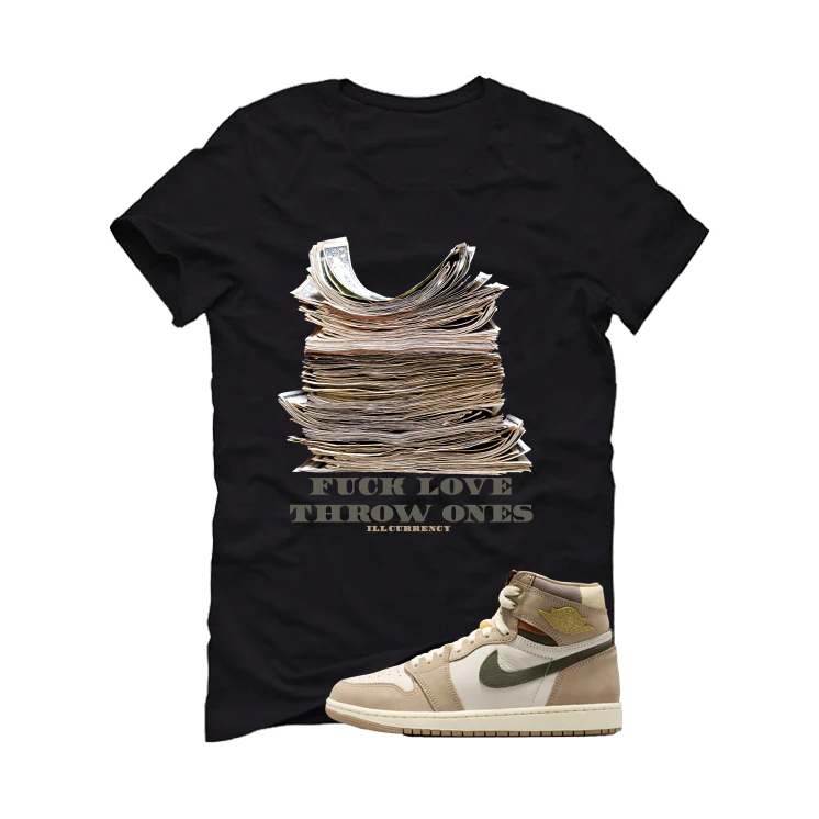 Air Jordan 1 High OG WMNS Shop Jacket Matching T-Shirt, Sweatshirts, & Hoodies Black T-Shirt (Fck Love)| illcurrency - Image 2
