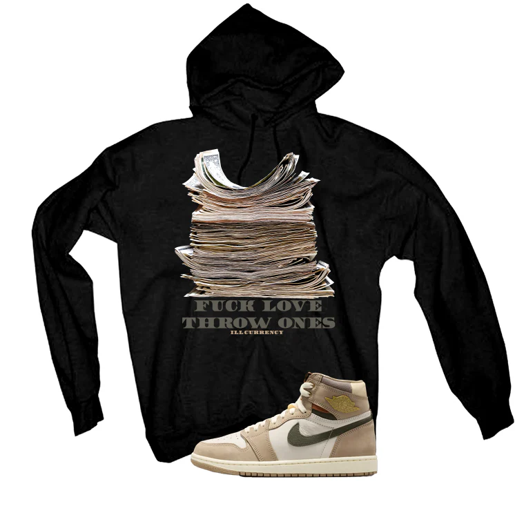 Air Jordan 1 High OG WMNS Shop Jacket Matching T-Shirt, Sweatshirts, & Hoodies Black T-Shirt (Fck Love)| illcurrency - Image 3