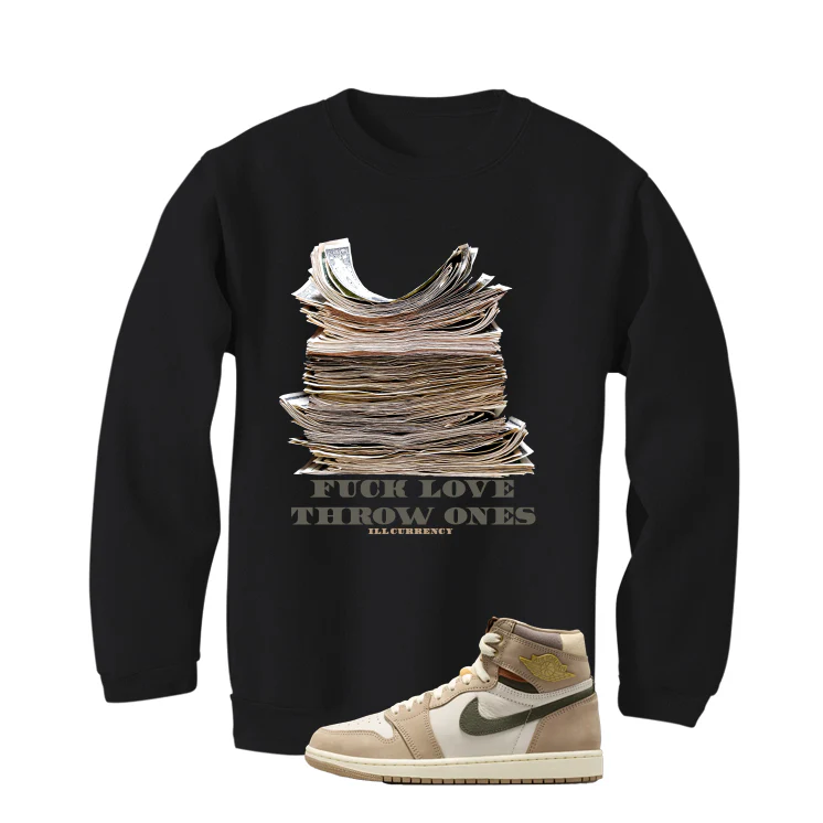 Air Jordan 1 High OG WMNS Shop Jacket Matching T-Shirt, Sweatshirts, & Hoodies Black T-Shirt (Fck Love)| illcurrency - Image 4