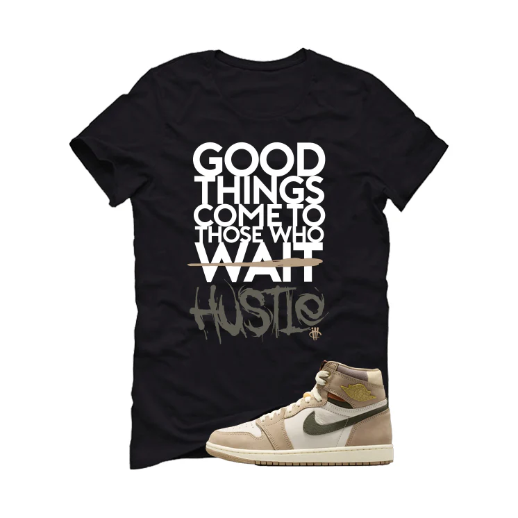 Air Jordan 1 High OG WMNS Shop Jacket Matching T-Shirt, Sweatshirts, & Hoodies Black T-Shirt (Good Things)| illcurrency - Image 2