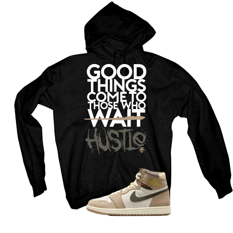 Air Jordan 1 High OG WMNS Shop Jacket Matching T-Shirt, Sweatshirts, & Hoodies Black T-Shirt (Good Things)| illcurrency - Image 3