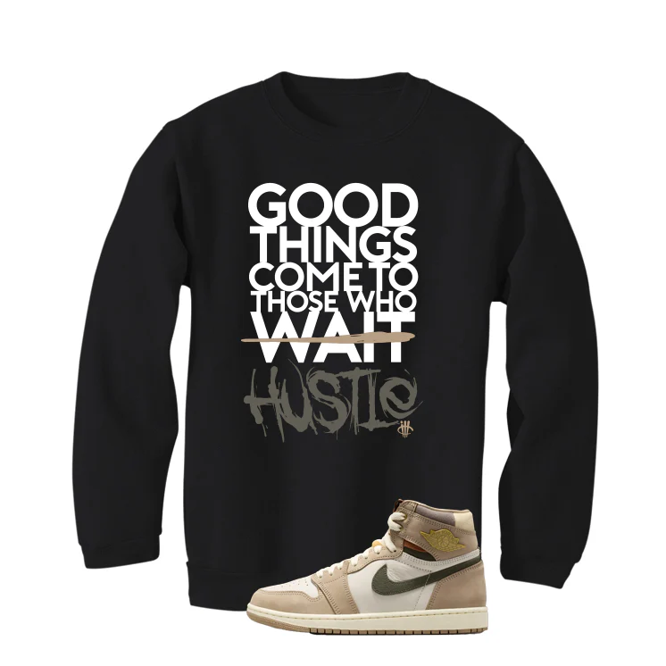 Air Jordan 1 High OG WMNS Shop Jacket Matching T-Shirt, Sweatshirts, & Hoodies Black T-Shirt (Good Things)| illcurrency - Image 4
