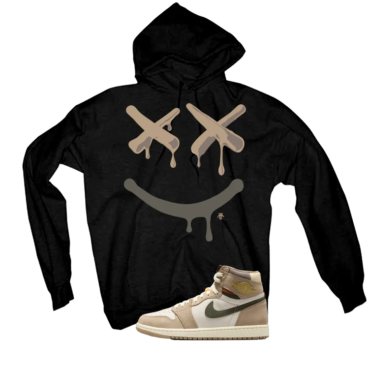 Air Jordan 1 High OG WMNS Shop Jacket Matching T-Shirt, Sweatshirts, & Hoodies Black T-Shirt (Happy Drip)| illcurrency - Image 3