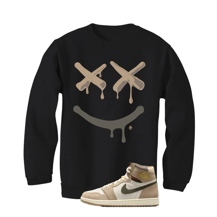 Air Jordan 1 High OG WMNS Shop Jacket Matching T-Shirt, Sweatshirts, & Hoodies Black T-Shirt (Happy Drip)| illcurrency - Image 4