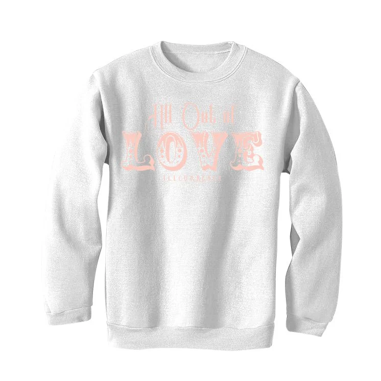 Air Jordan 1 High OG WMNS Washed Pink | ILLCURRENCY White T-Shirt (All out of love) - Image 4