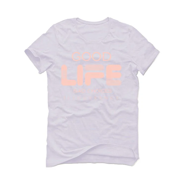 Air Jordan 1 High OG WMNS Washed Pink | ILLCURRENCY White T-Shirt (Bad Choices) - Image 2