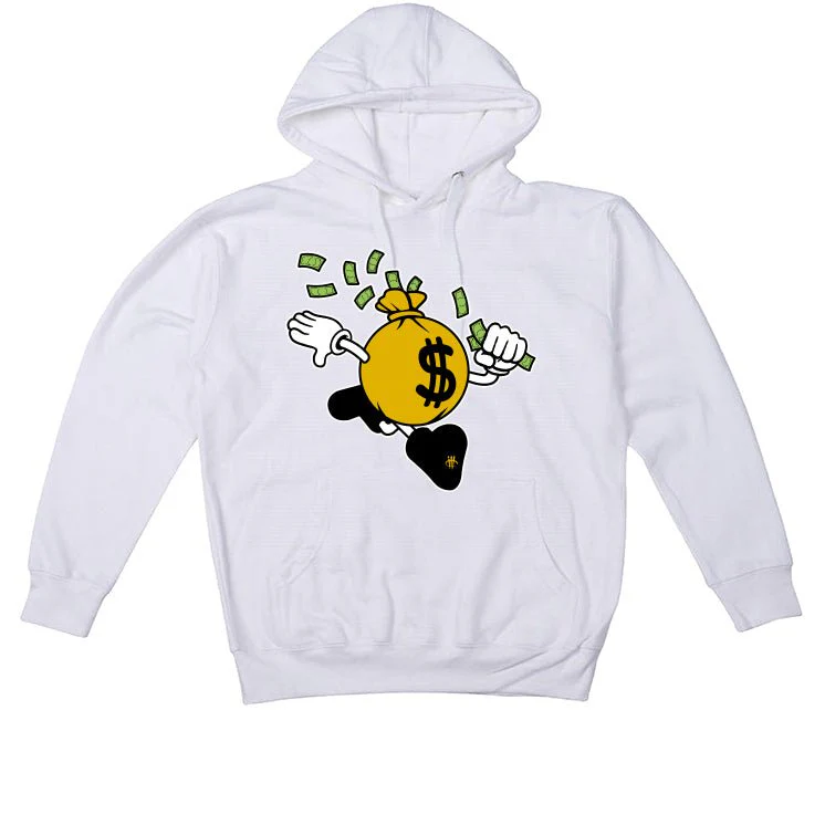Air Jordan 1 High OG “Yellow Ochre” | illcurrency White T-Shirt (run that) - Image 3