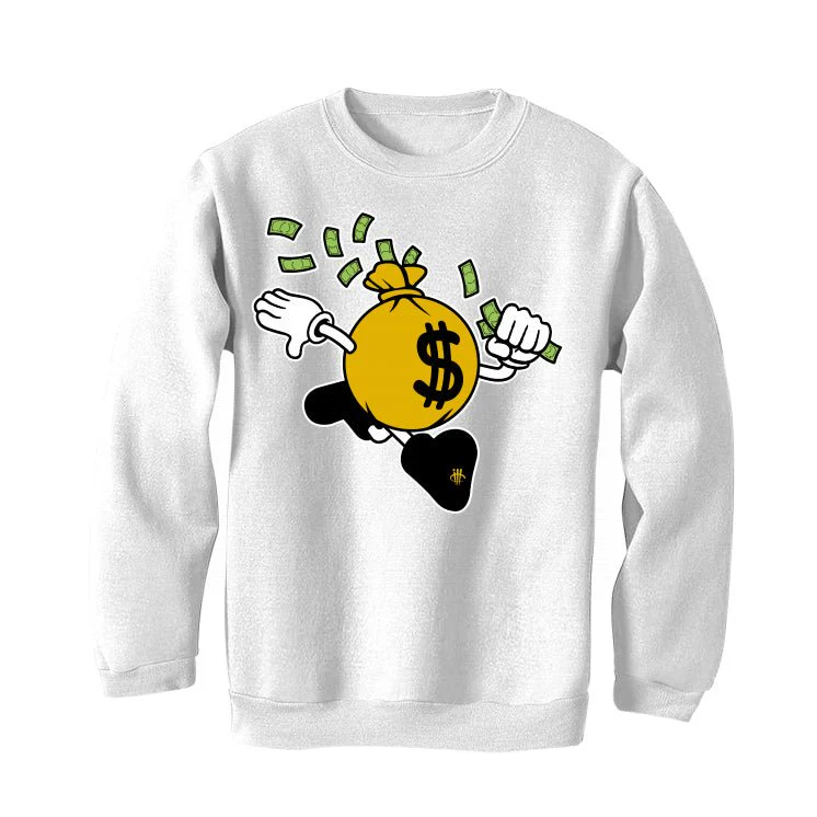 Air Jordan 1 High OG “Yellow Ochre” | illcurrency White T-Shirt (run that) - Image 4