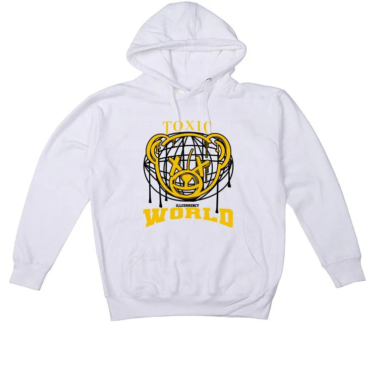 Air Jordan 1 High OG “Yellow Ochre” | illcurrency White T-Shirt (Toxic World) - Image 3