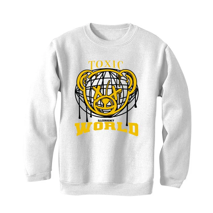 Air Jordan 1 High OG “Yellow Ochre” | illcurrency White T-Shirt (Toxic World) - Image 4