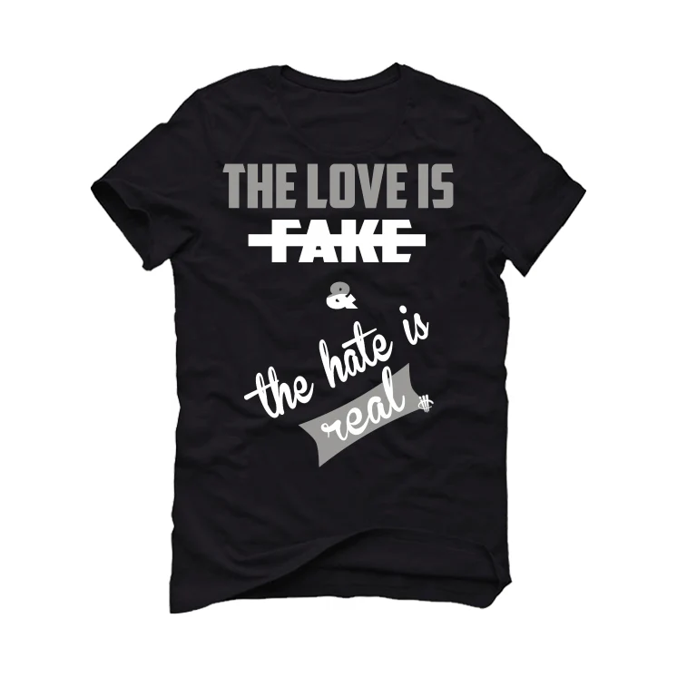 Air Jordan 1 High “Twist 2.0" Black T-Shirt (Love is Fake) - Image 2