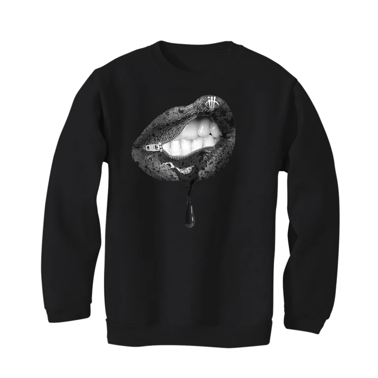 Air Jordan 1 KO Greyscale Black T-Shirt (LIPS UNSEALED) - Image 4