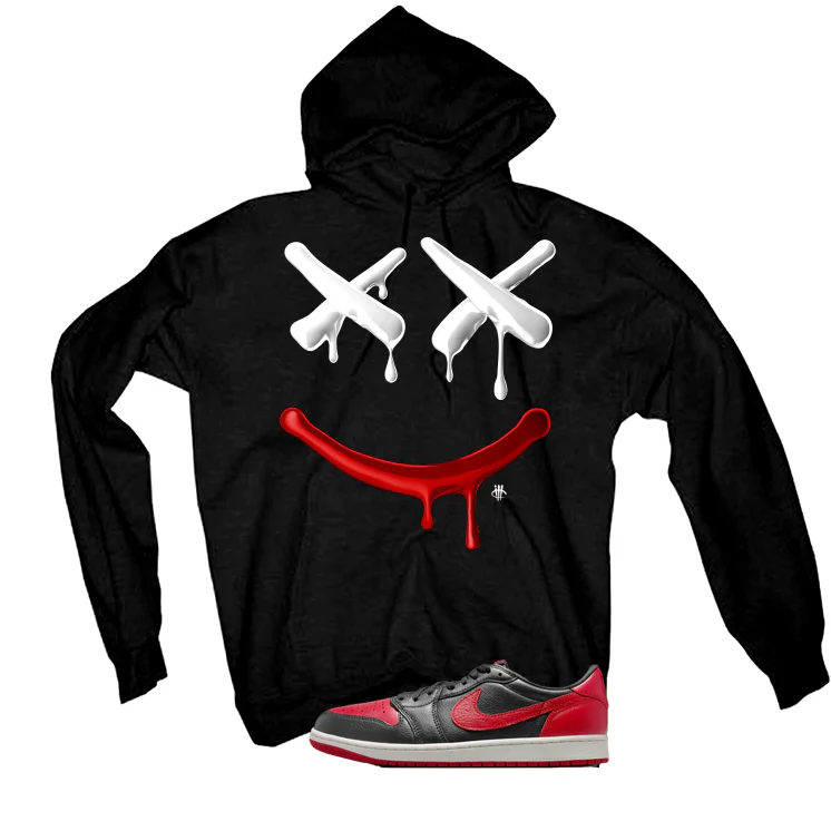 Air Jordan 1 Low OG Banned Matching T-Shirt, Sweatshirts & Hoodies Black T-Shirt (Happy Drip)| illcurrency - Image 3