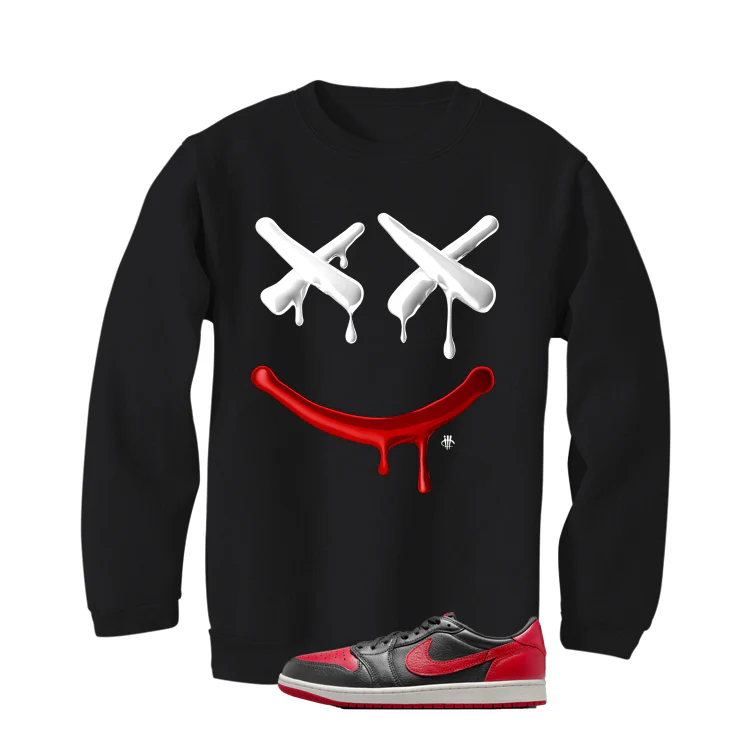 Air Jordan 1 Low OG Banned Matching T-Shirt, Sweatshirts & Hoodies Black T-Shirt (Happy Drip)| illcurrency - Image 4