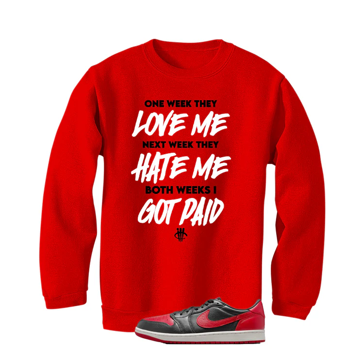 Air Jordan 1 Low OG Banned Matching T-Shirt, Sweatshirts & Hoodies Red T-Shirt (Paid)| illcurrency - Image 4