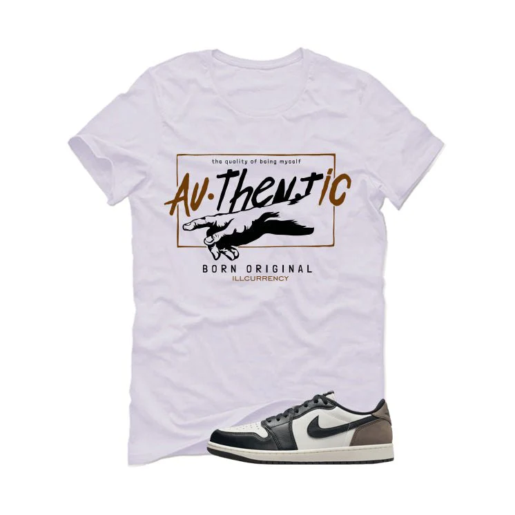 Air Jordan 1 Low OG Mocha White T-Shirt (Authentic)| illcurrency - Image 2
