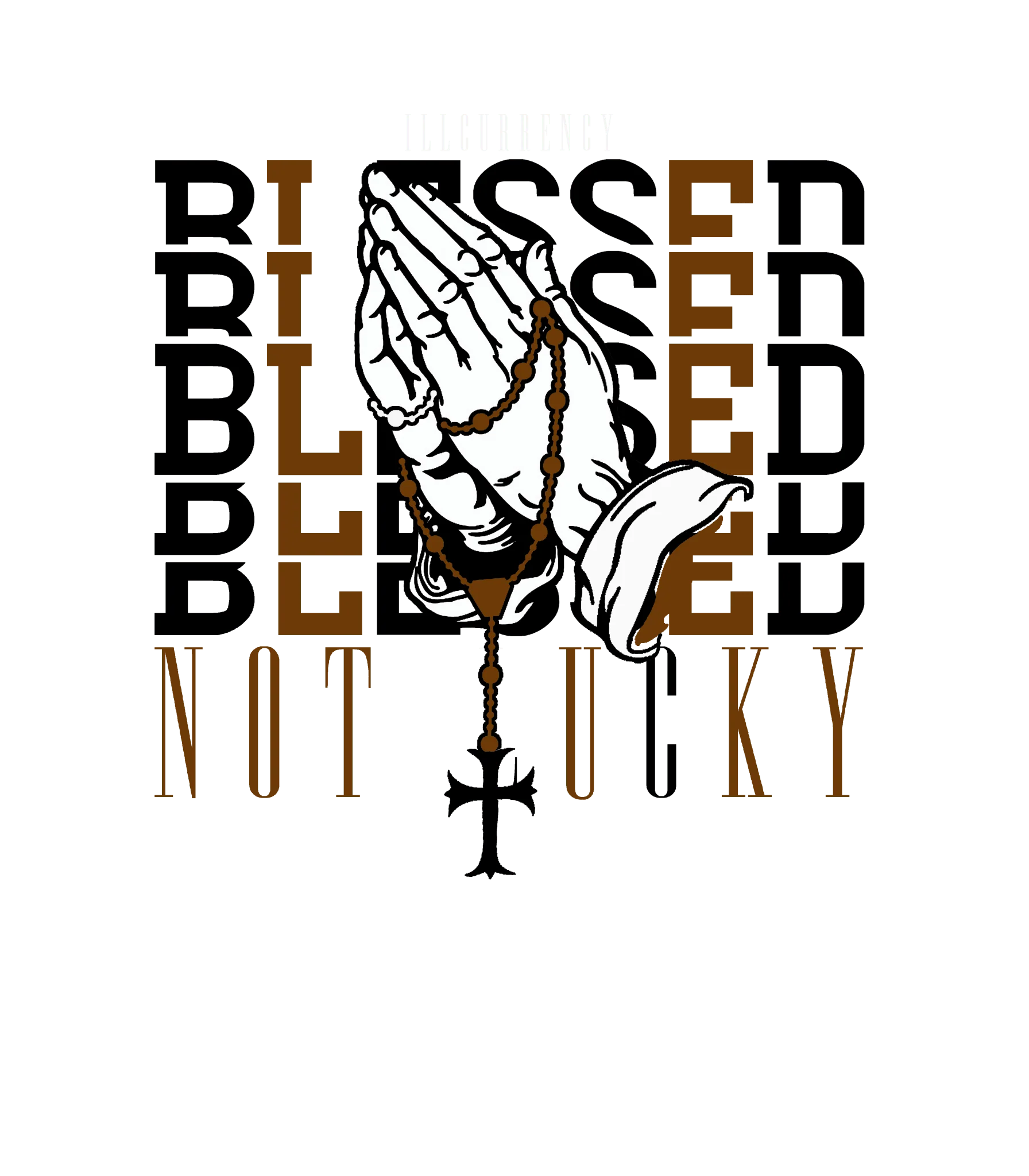Air Jordan 1 Low OG Mocha White T-Shirt (Blessed not lucky)| illcurrency