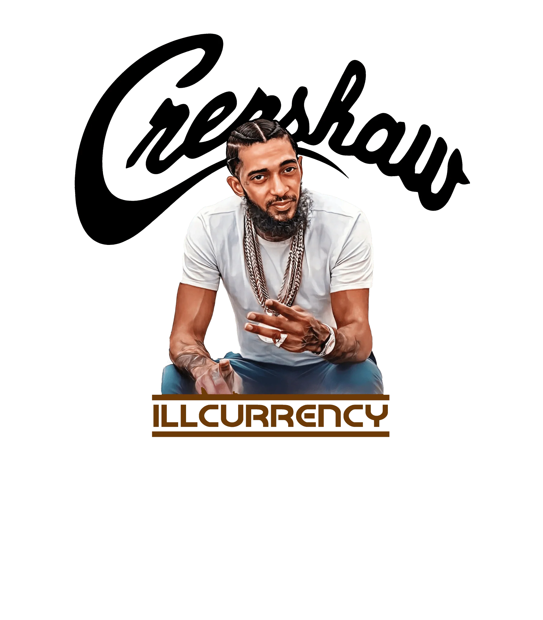 Air Jordan 1 Low OG Mocha White T-Shirt (Crenshaw)| illcurrency