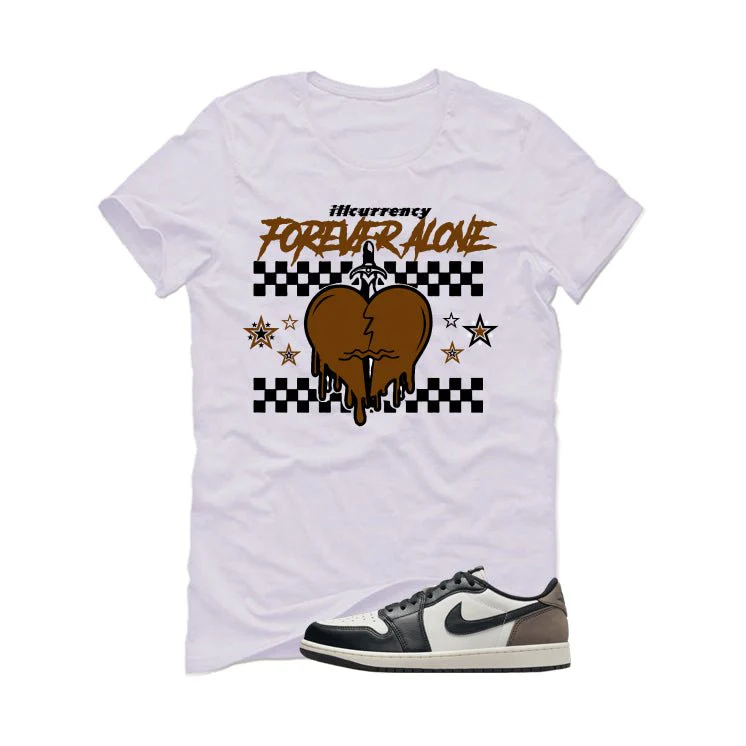 Air Jordan 1 Low OG Mocha White T-Shirt (Forever Alone)| illcurrency - Image 2