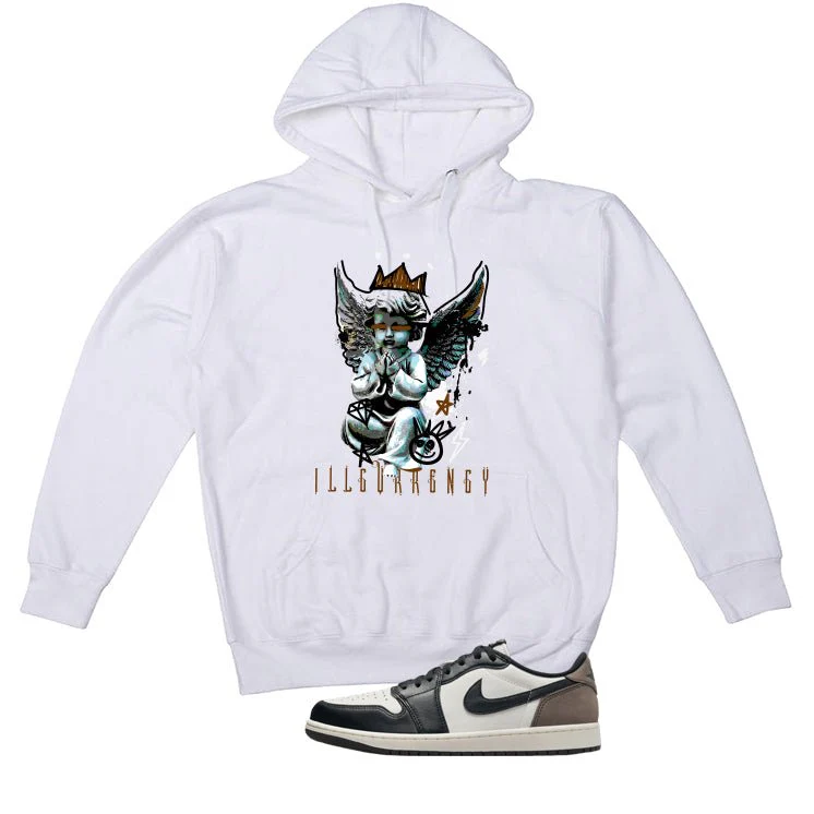 Air Jordan 1 Low OG Mocha White T-Shirt (Graffiti Angel)| illcurrency - Image 3