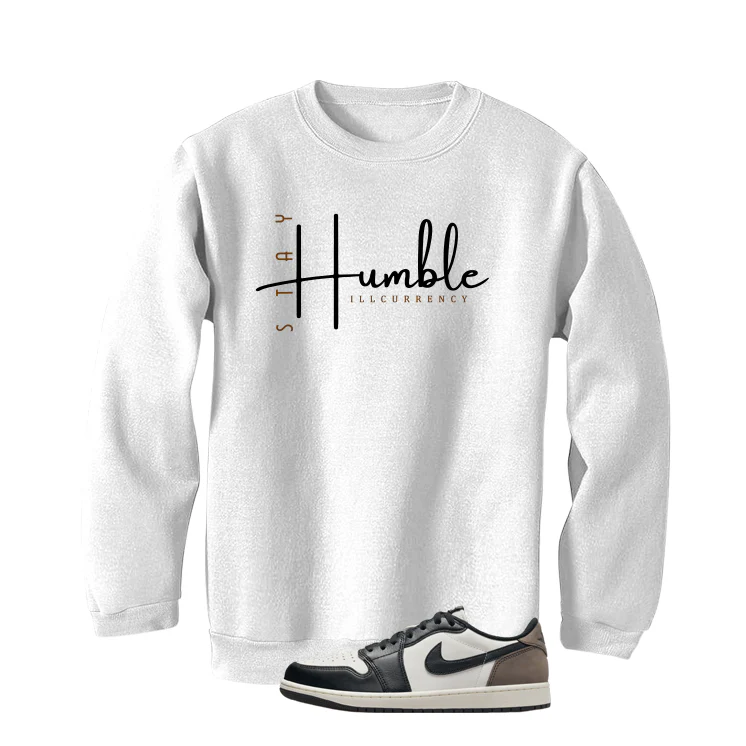 Air Jordan 1 Low OG Mocha White T-Shirt (Stay Humble)| illcurrency - Image 3