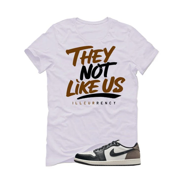 Air Jordan 1 Low OG Mocha White T-Shirt (They not like us)| illcurrency - Image 2