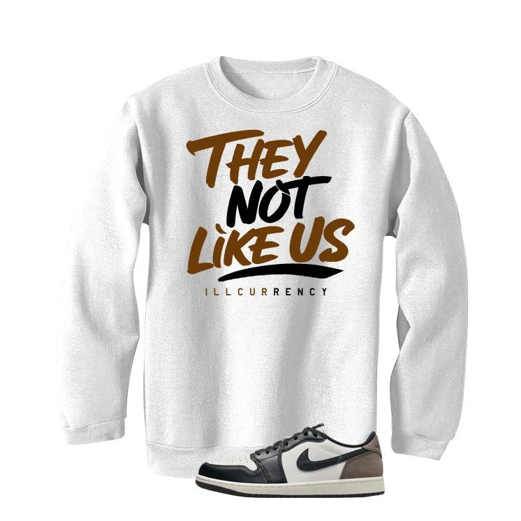 Air Jordan 1 Low OG Mocha White T-Shirt (They not like us)| illcurrency - Image 4