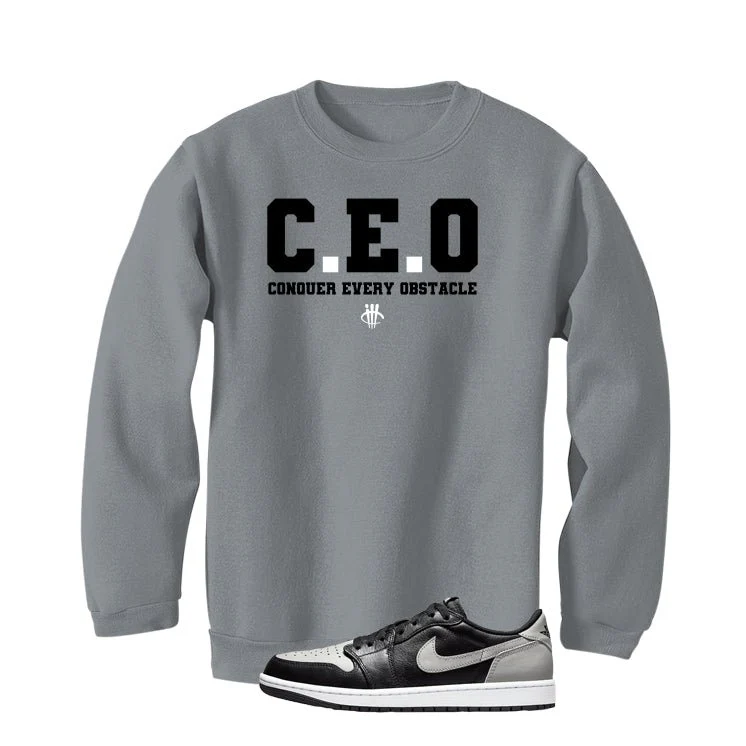 Air Jordan 1 Low OG Shadow Grey T-Shirt (CEO) - Image 4