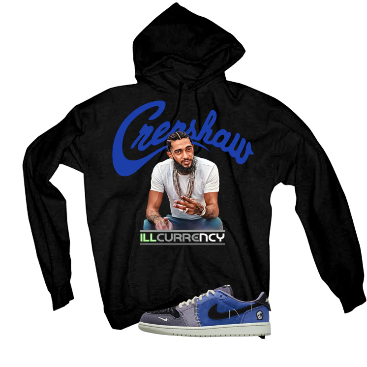 Air Jordan 1 Low OG Voodoo Alternate Matching T-Shirt, Sweatshirts & Hoodies Black T-Shirt (Crenshaw)| illcurrency - Image 3