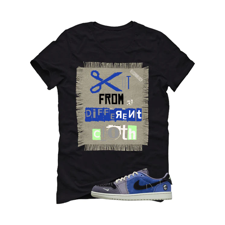 Air Jordan 1 Low OG Voodoo Alternate Matching T-Shirt, Sweatshirts & Hoodies Black T-Shirt (Cut from a different cloth)| illcurrency - Image 2
