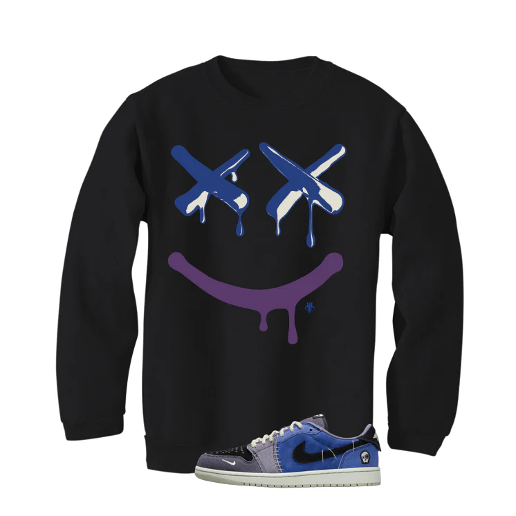Air Jordan 1 Low OG Voodoo Alternate Matching T-Shirt, Sweatshirts & Hoodies Black T-Shirt (Happy Drip)| illcurrency - Image 4