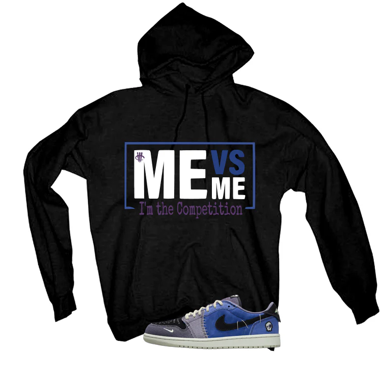 Air Jordan 1 Low OG Voodoo Alternate Matching T-Shirt, Sweatshirts & Hoodies Black T-Shirt (Me vs Me)| illcurrency - Image 3