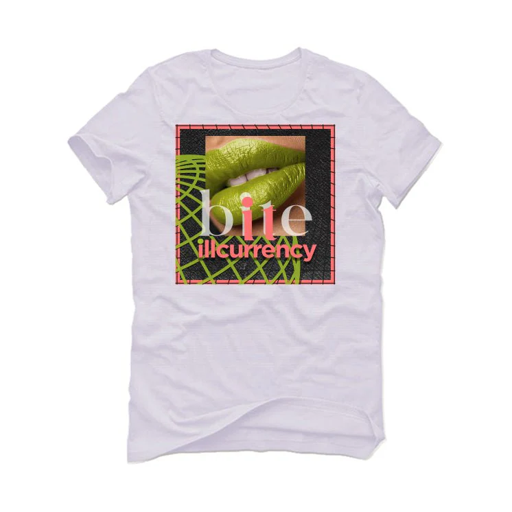 Air Jordan 1 SE Lava Glow - White T-Shirt (BITE IT) - Image 2