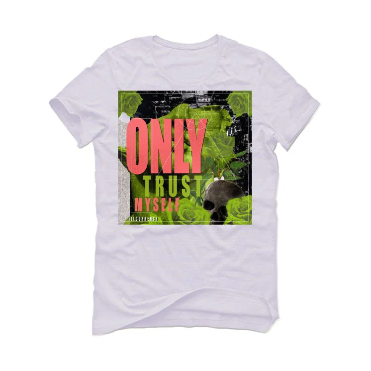 Air Jordan 1 SE Lava Glow - White T-Shirt (ONLY TRUST MYSELF) - Image 2