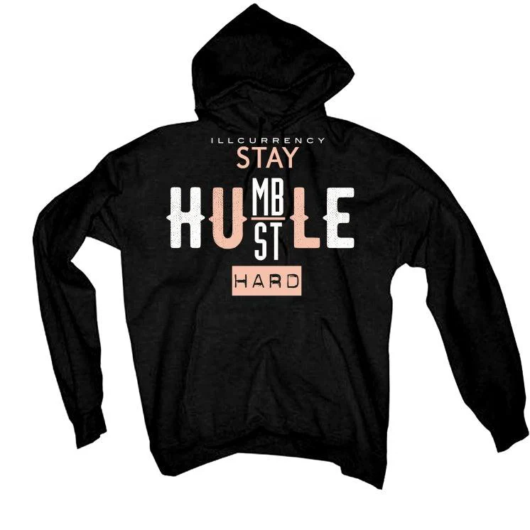 Air Jordan 1 mid arctic orange Black T-Shirt (Stay Humble Hustle Hard) - Image 3