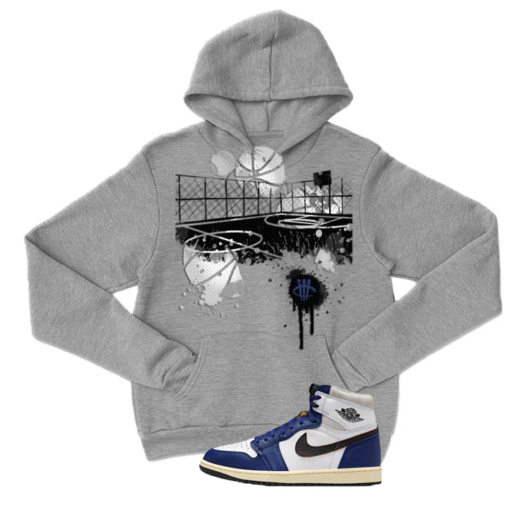 Air Jordan 1 Rare Air Deep Royal Blue Grey T-Shirt (B Court)| illcurrency - Image 3