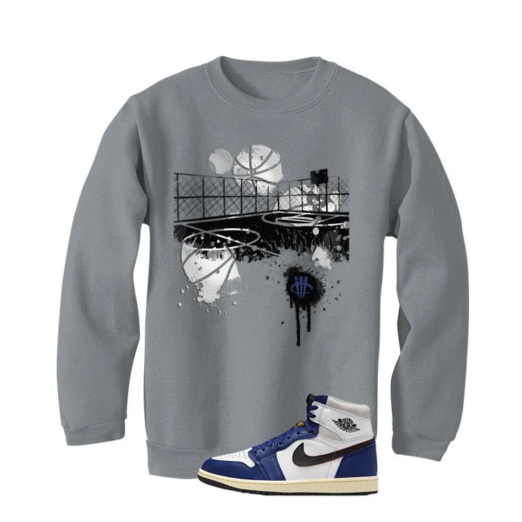 Air Jordan 1 Rare Air Deep Royal Blue Grey T-Shirt (B Court)| illcurrency - Image 4