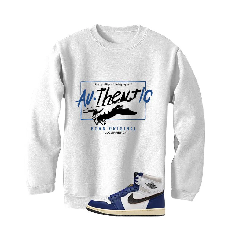 Air Jordan 1 Rare Air Deep Royal Blue White T-Shirt (Authentic)| illcurrency - Image 4