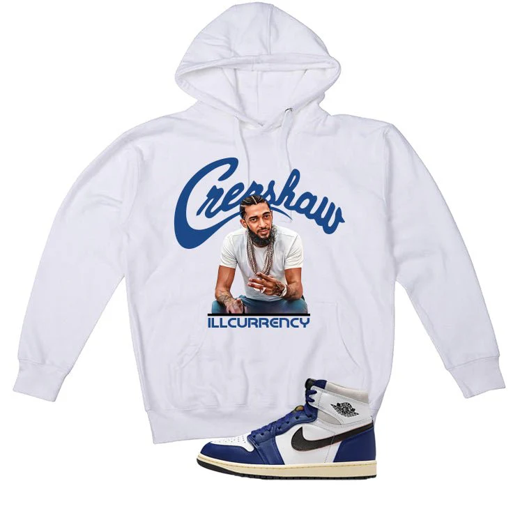 Air Jordan 1 Rare Air Deep Royal Blue White T-Shirt (Crenshaw)| illcurrency - Image 3
